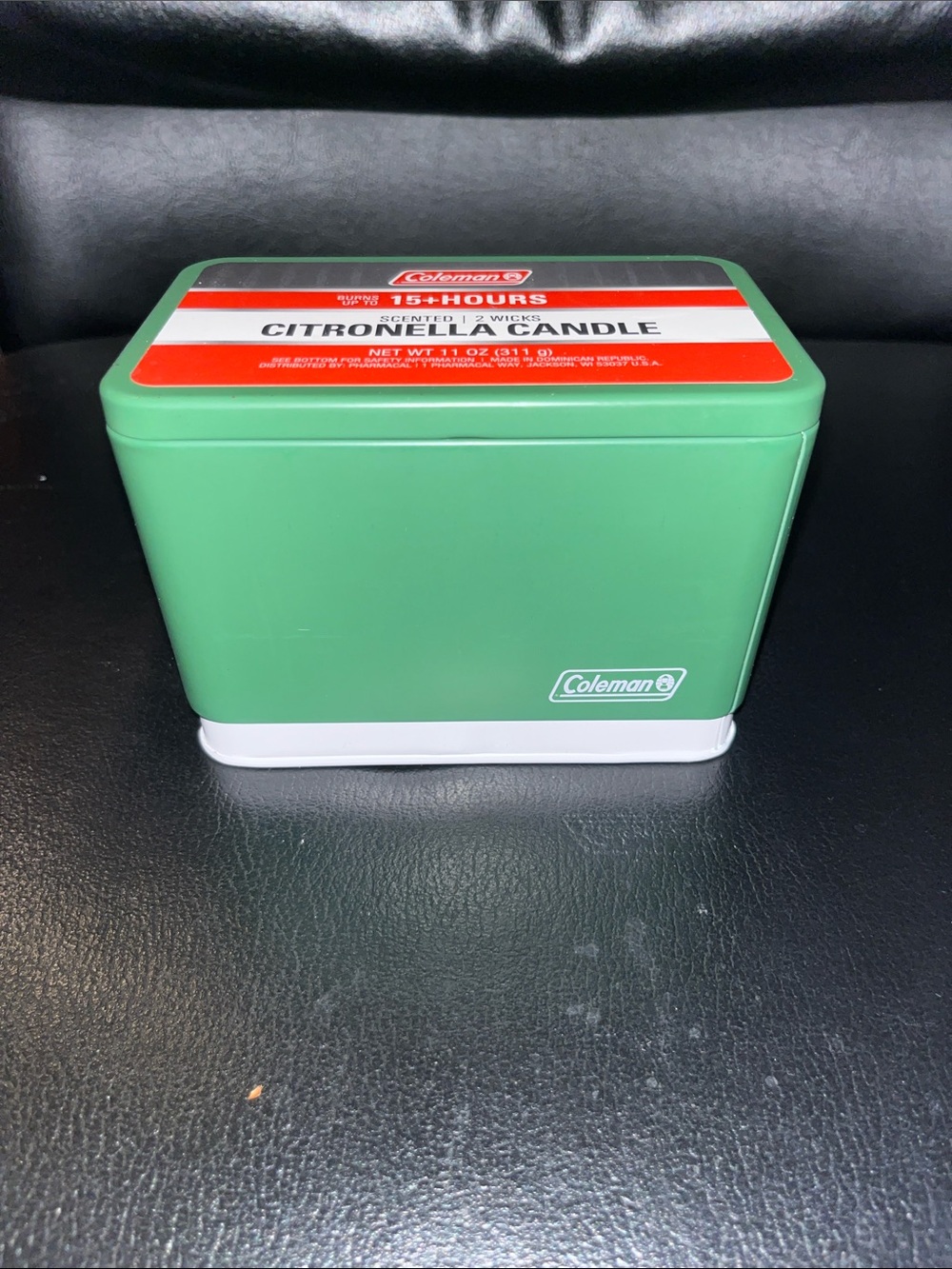 Coleman Cooler Citronella Collector Candle Tin